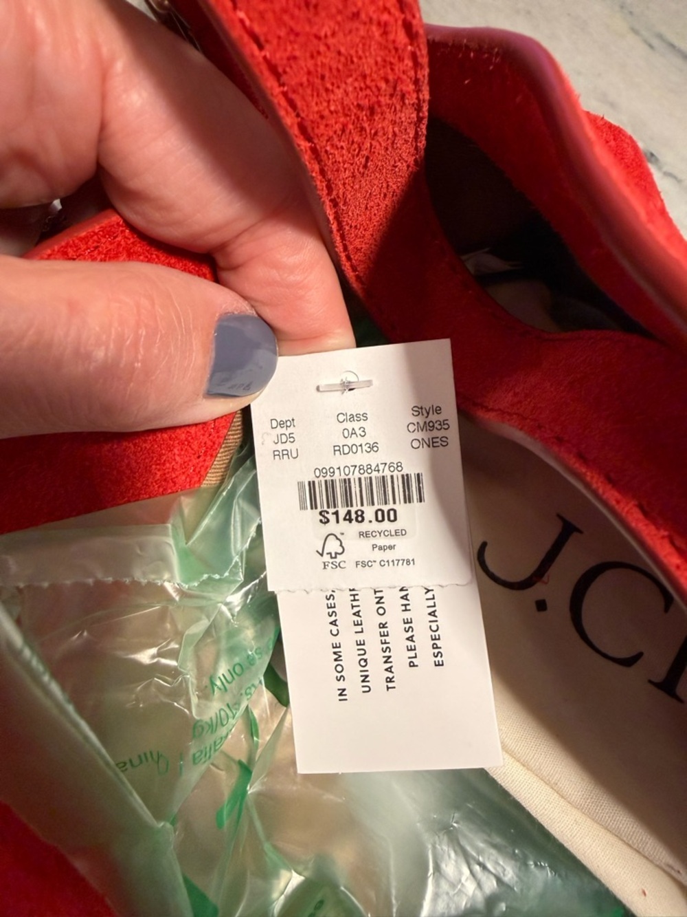 J. Crew Berkeley small shoulder bag in suede in radiant red - Picture 7 of 7